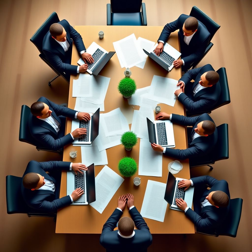 Team-Meeting im Büro